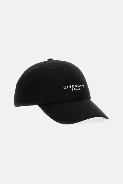 Givenchy Men Embroidered Hat In Black