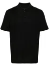 Givenchy Men Black Polo Shirt With Logo Embroidery On The Front In Cotton Man In Black