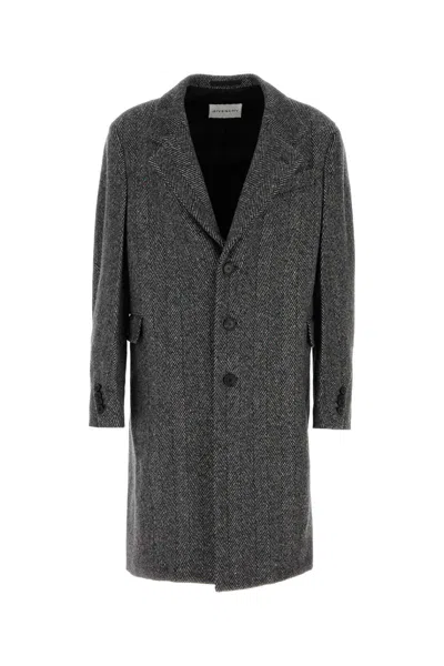GIVENCHY GIVENCHY MEN EMBROIDERED WOOL BLEND COAT