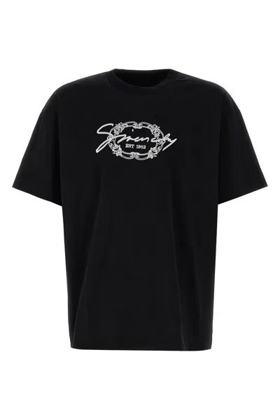 Givenchy Men Embroidery T-shirt In Black