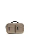 Givenchy Essential U Double-pocket Belt Bag In Brown