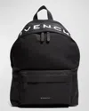 Givenchy Embroidered-logo Backpack In Black