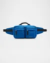 Givenchy Essential U Nylon Belt Bag In Blue
