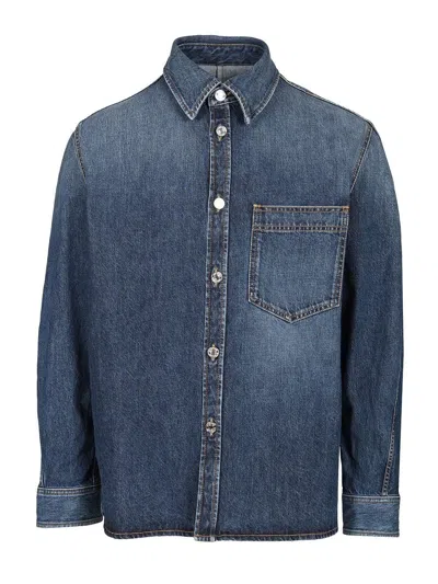 GIVENCHY GIVENCHY MEN FADED DENIM SHIRT