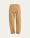 Givenchy Men's Felpa-effect Monogram Denim Pants In Beige
