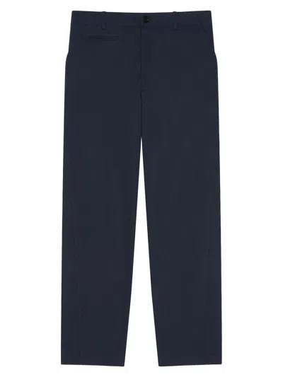 Givenchy Men's Fitted Chino Trousers In Cotton In Blue
