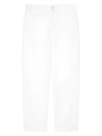 Givenchy Men's Fitted Chino Trousers In Cotton In White