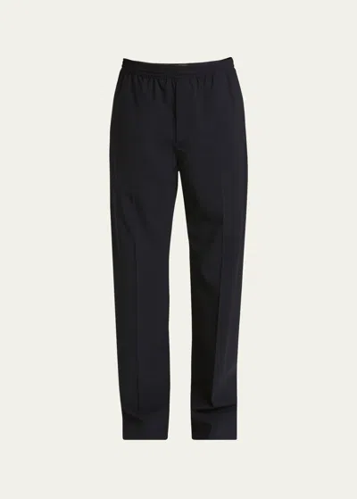 Givenchy Men's Formal Jogger Trousers In Night Blue