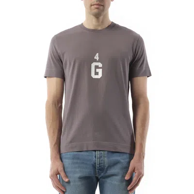 Givenchy Men's Four G Dyed Logo T-shirt In Quartz Grey