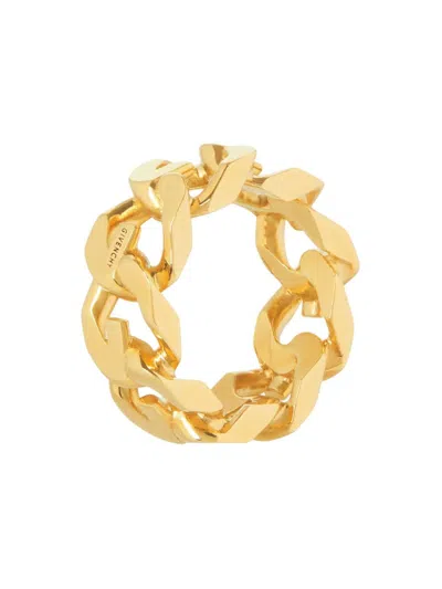 Givenchy Men's G Chain Ring In Metal In Golden Yellow