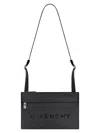 GIVENCHY MEN'S G-ESSENTIALS BAG IN COATED CANVAS