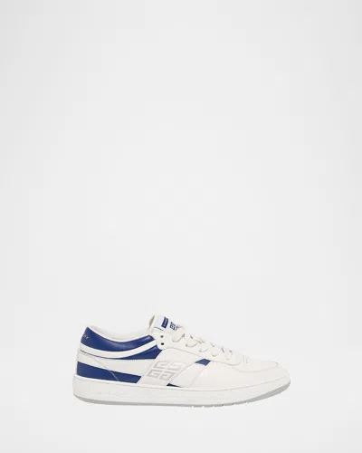 Givenchy Men's G Move Leather Low-top Sneakers In White