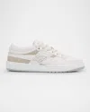 Givenchy G Move White Low Top Sneakers With Logo Detail On The Side In Leather Man In White Beige