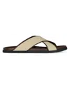 GIVENCHY MEN'S G PLAGE FLAT SANDALS IN CANVAS