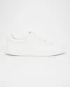 Givenchy Low Top Leather Sneakers With Perforated Detailing In White