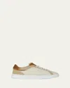 Givenchy Logo-debossed Suede Sneakers In Beige/brown