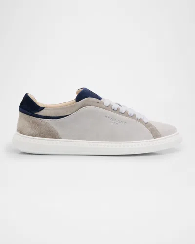 GIVENCHY MEN'S G SET SUEDE LOW-TOP SNEAKERS