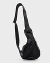 GIVENCHY MEN'S G-ZIP SMALL MESH TRIANGLE BELT BAG
