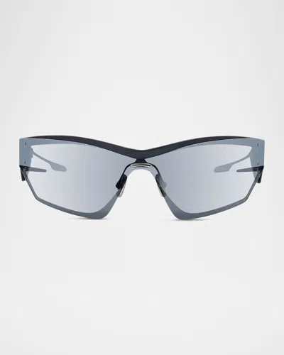 Givenchy Men's Giv Cut Metal Rectangle Sunglasses In Blue