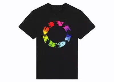 Pre-owned Givenchy Men's  Circle Logo T-shirt In Black