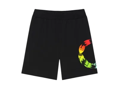 Pre-owned Givenchy Men's  Circle Print Bermuda Shorts In Black