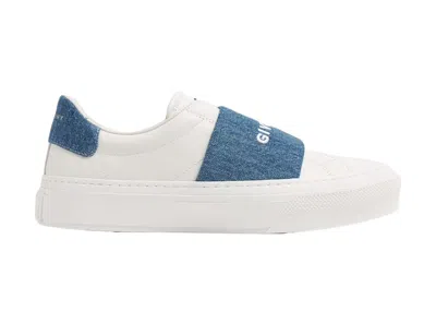 Pre-owned Givenchy Men's  City Court Sneakersin Blue/white