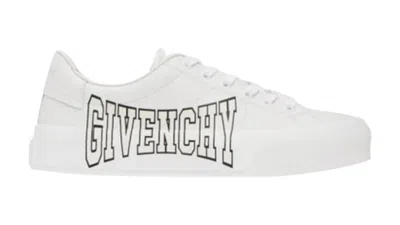 Pre-owned Givenchy Men's  City Sport Print Sneakers In White