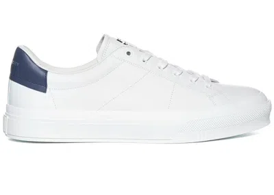 Pre-owned Givenchy Men's  City Sport Sneaker Sneakers In White/navy Blue