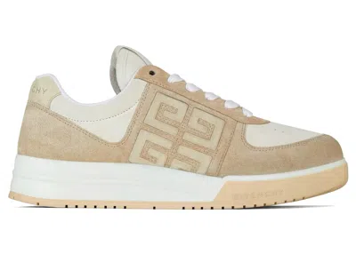 Pre-owned Givenchy Men's  G4 Low Sneakers In Beige/white