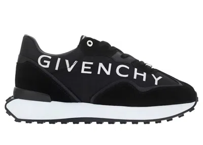 Pre-owned Givenchy Men's  Giv Runner Sneakers In Black/white