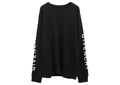Pre-owned Givenchy Men's  Logo Print T-shirt In Black