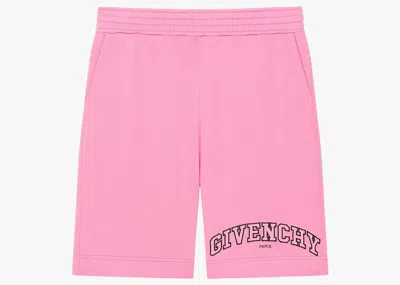 Pre-owned Givenchy Men's  Monogram Logo Shorts In Pink