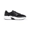Givenchy Nfnty-52 Runners In Synthetic Leather And Mesh In Black