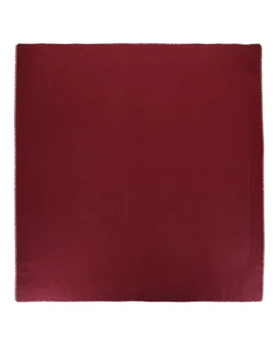 Pre-owned Givenchy Men's  Oversized 4g Logo Scarf In Oxblood Red In Burgundy