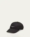Givenchy Bpz0cap0c4 Logo-embroidered Cotton Twill Baseball Cap In Black
