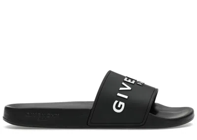 Pre-owned Givenchy Men's  Paris Flat Sandals Sneakers In Black/white
