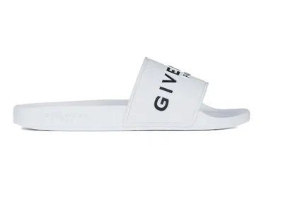 Pre-owned Givenchy Men's  Paris Flat Sandals Sneakers In White/black