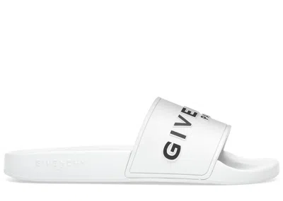 Pre-owned Givenchy Men's  Paris Flat Sandals Sneakers In White/black In Multi