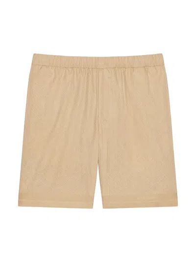 Givenchy Bermuda Shorts In 4g Cotton In Beige
