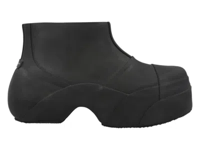 Pre-owned Givenchy Men's  Show Ankle Rainboots Sneakers In Black