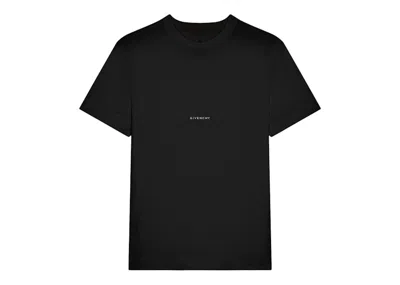 Pre-owned Givenchy Men's  Slim Fit Printed Jersey T-shirt In Black/white