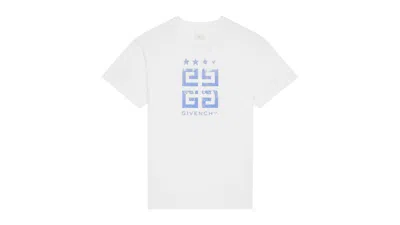 Pre-owned Givenchy Men's  Slim Fit T-shirt In White