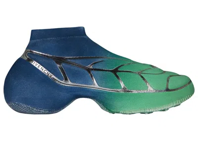 Pre-owned Givenchy Men's  Tk360 Plus Mid Sneaker Sneakers In Green/blue