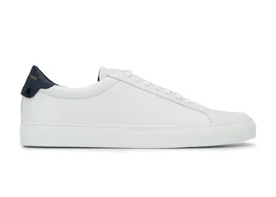 Pre-owned Givenchy Men's  Urban Street Low Sneakers In White/navy Blue In Multi