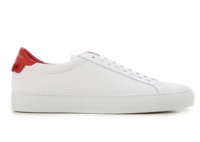 Pre-owned Givenchy Men's  Urban Street Low Sneakers In White/red