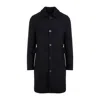 Givenchy Tailored Wool Blend Coat In Blue