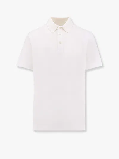 Givenchy Men Pique Cotton Polo Shirt With 4g Embroidery In White