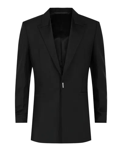 Pre-owned Givenchy Men's  Wool Blend Blazer In Black
