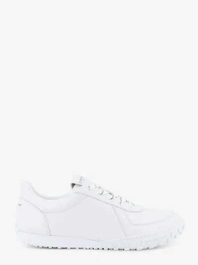 Givenchy Men Glide Runner Leather Sneakers In White