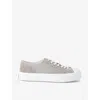 GIVENCHY GIVENCHY MEN'S GREY CITY CONTRAST-SOLE LEATHER LOW-TOP TRAINERS